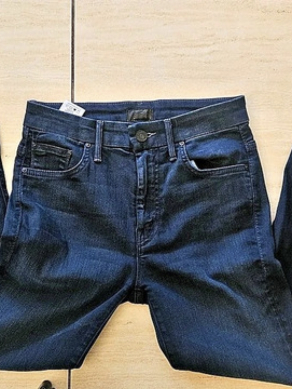 MOTHER High-Waisted Looker Skinny Jeans Untouched Dark Wash Size 25
